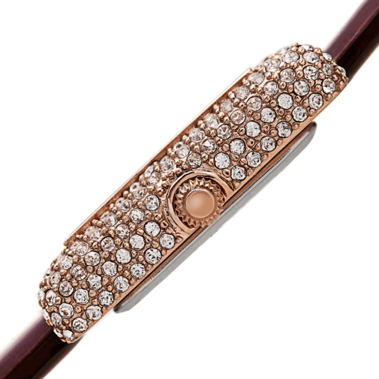 Akribos XXIV,Women’s Watches 27mm,27mm,Brass,White,Quartz,Hardlex,Rectangular,AK1068BR