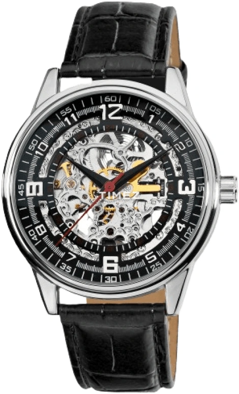 Akribos XXIV,Men’s Watches 41mm,41mm,Composite,Skeleton,Black,Automatic,Hardlex,Round,AK410SS