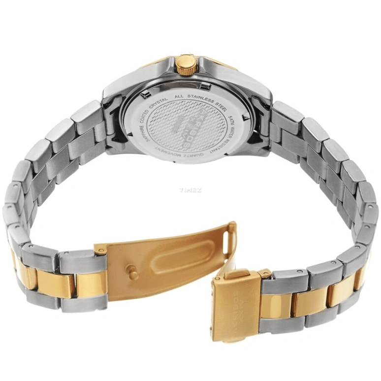 Akribos XXIV,Women’s Watches 34mm,34mm,Stainless Steel,White,Quartz,Hardlex,Silver,AK1006TTG