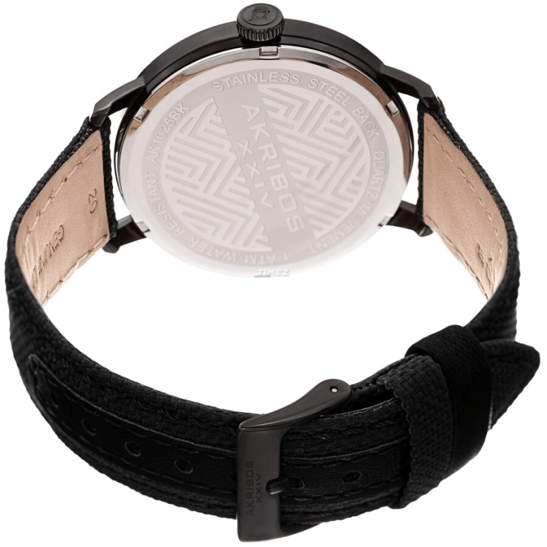 Akribos XXIV,Men’s Watches 41mm,41mm,Composite,Cream,Quartz,Day,Acrylic,AK1025BK