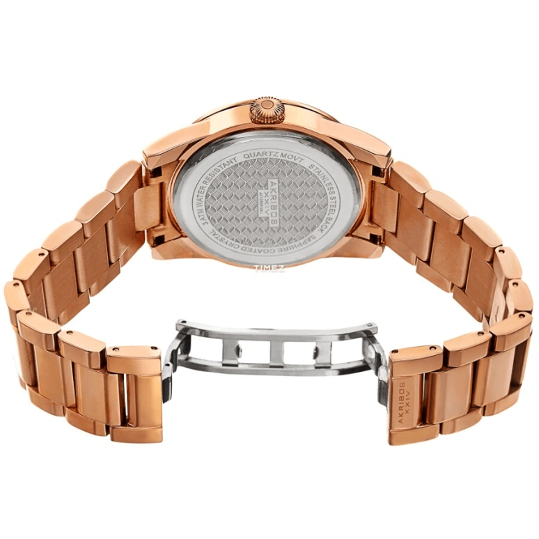 Akribos XXIV,Men’s Watches 41mm,41mm,Composite,Blue,Quartz,Day,Hardlex,AK1056RGBU