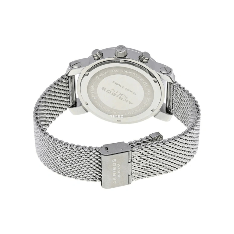 Akribos XXIV,Men’s Watches 47mm,47mm,Stainless Steel,Silver,Quartz,Chronograph,Day,AK713SS