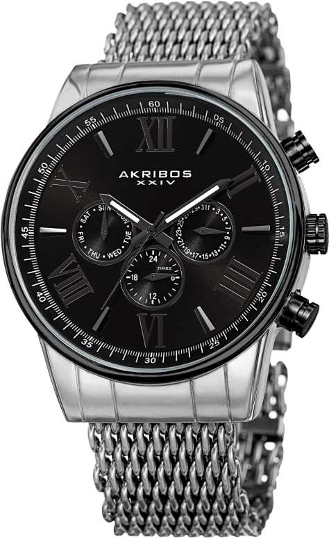 Akribos XXIV Men’s Watches AK919SSBK