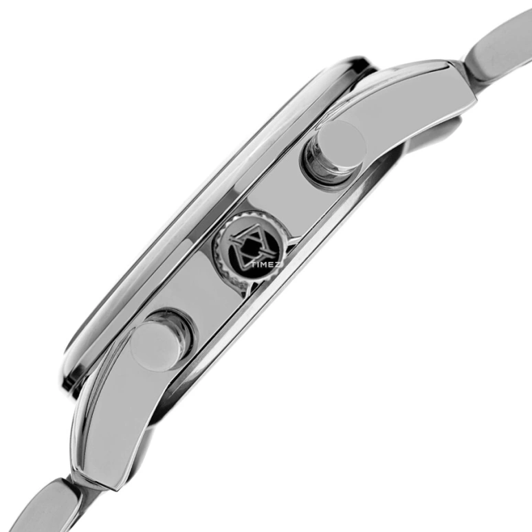 Akribos XXIV,Men’s Watches 41mm,41mm,Composite,Silver,Quartz,Chronograph,Hardlex,AK1042SS