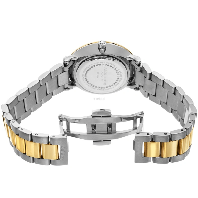 Akribos XXIV,Women’s Watches 36mm,36mm,Composite,White,Quartz,Hardlex,Round,AK1036TTG