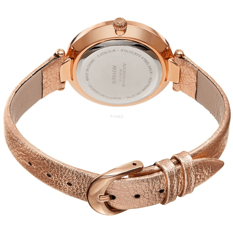 Akribos XXIV,Women’s Watches 34mm,34mm,Composite,White,Quartz,Hardlex,Round,AK1116PK