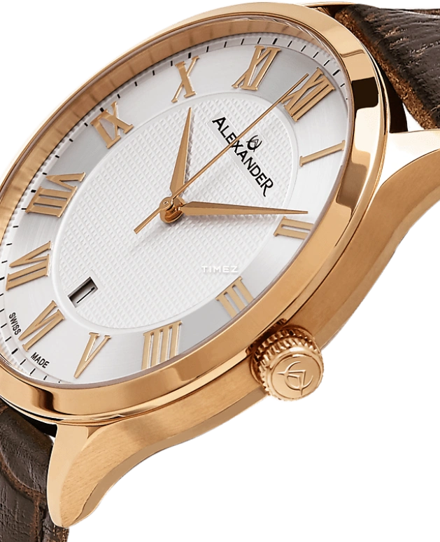 Alexander,MEN'S WATCHES 42mm,42mm,Stainless Steel,White,Quartz,Day,Sapphire,Crystal Glass,A103,A103-08