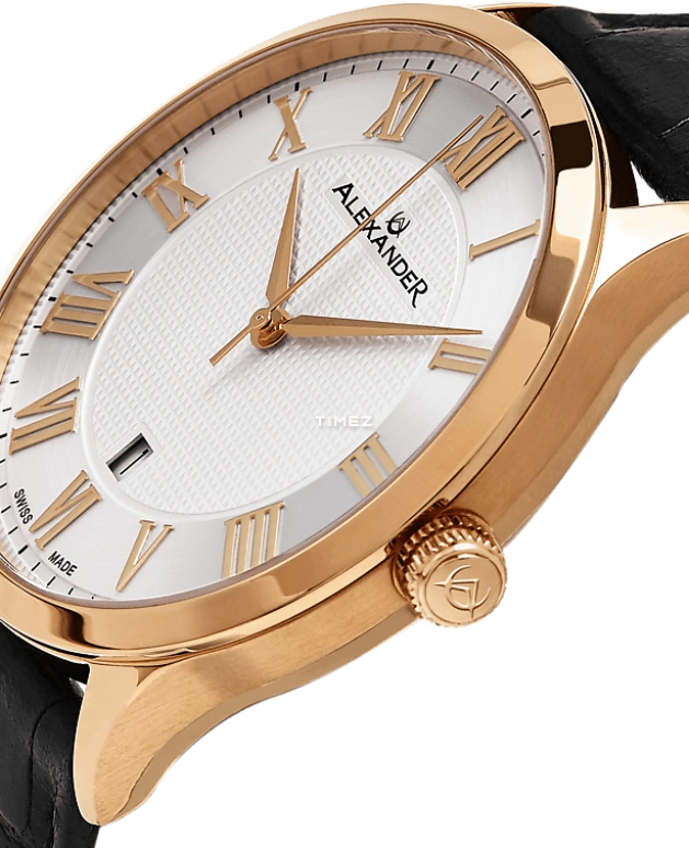 Alexander,MEN'S WATCHES 42mm,42mm,Stainless Steel,White,Quartz,Day,Sapphire,Crystal Glass,A103,A103-04