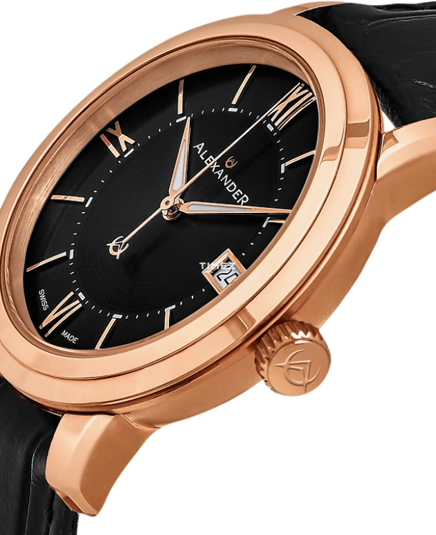 Alexander,MEN'S WATCHES 40mm,40mm,Stainless Steel,Black,Quartz,Day,Sapphire,Crystal Glass,A111,A111-05