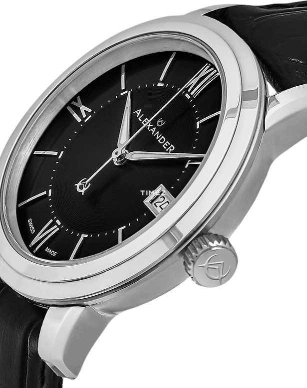 Alexander,MEN'S WATCHES 40mm,40mm,Stainless Steel,Black,Quartz,Day,Sapphire,Crystal Glass,A111,A111-01