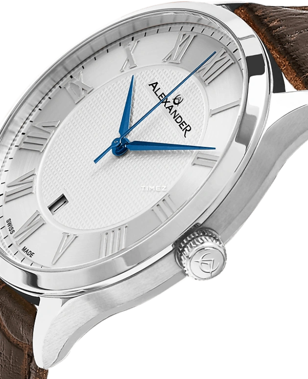 Alexander,MEN'S WATCHES 42mm,42mm,Stainless Steel,Silver,Quartz,Day,Sapphire,Crystal Glass,A103,A103-06