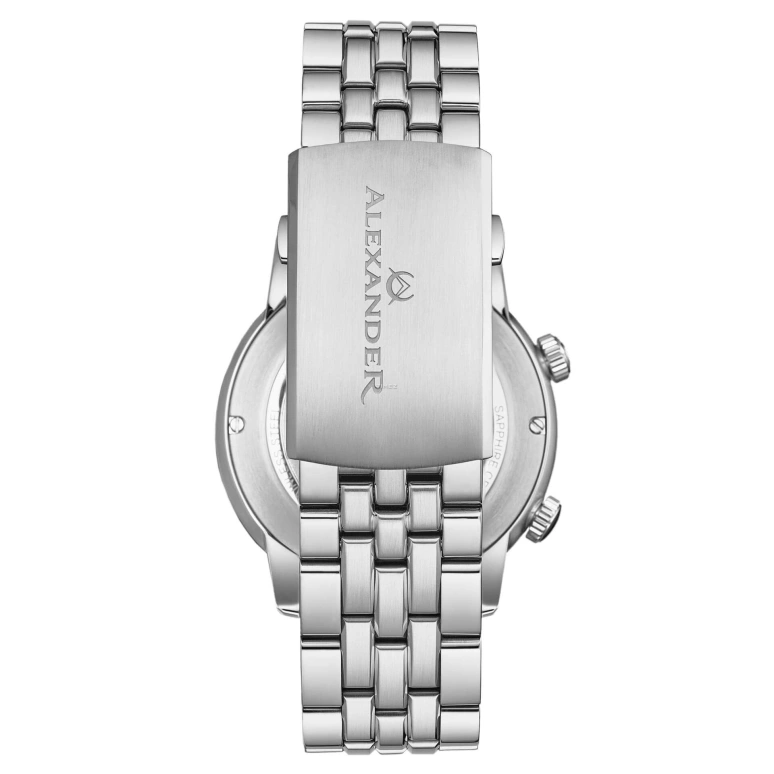Alexander,MEN'S WATCHES 42mm,42mm,Stainless Steel,White,Quartz,Day,World Time,A171B,A171B-01