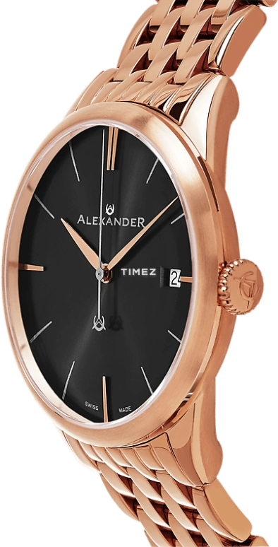 Alexander,MEN'S WATCHES 40mm,40mm,Stainless Steel,Black,Quartz,Day,Sapphire,Crystal Glass,A911B,A911B-06