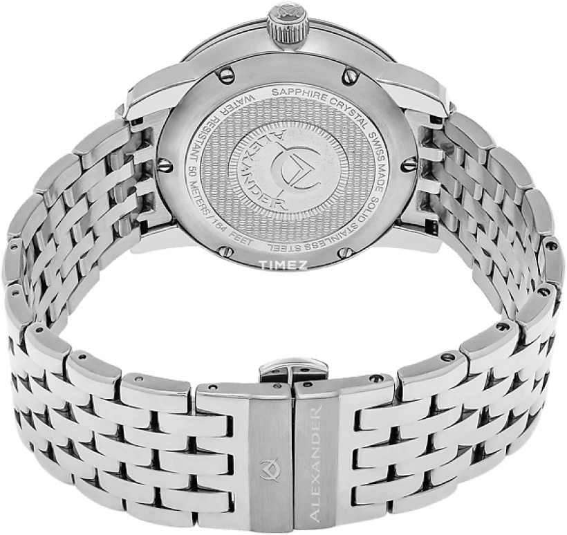 Alexander,MEN'S WATCHES 40mm,40mm,Stainless Steel,Black,Quartz,Day,Sapphire,Crystal Glass,A111B,A111B-03
