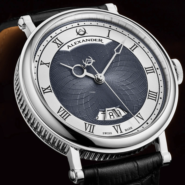 Alexander,MEN'S WATCHES 43mm,43mm,Stainless Steel,Black,Beige,Automatic,Day,Sapphire,Crystal Glass,A153,A153-04