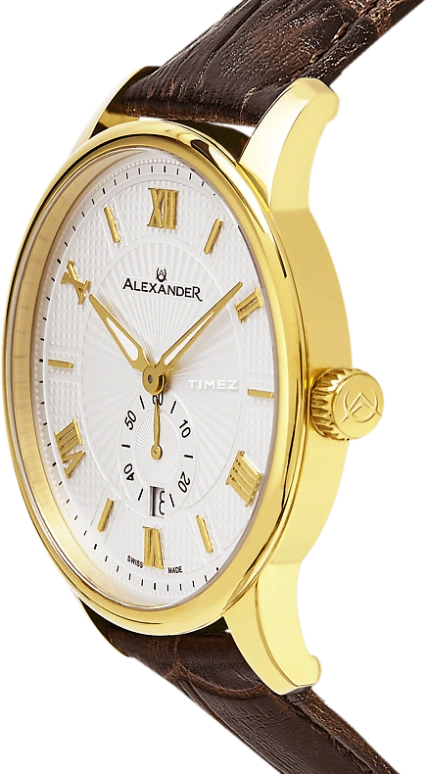 Alexander,MEN'S WATCHES 42mm,42mm,Stainless Steel,Silver White,Quartz,Day,Sapphire,Crystal Glass,A102,A102-07