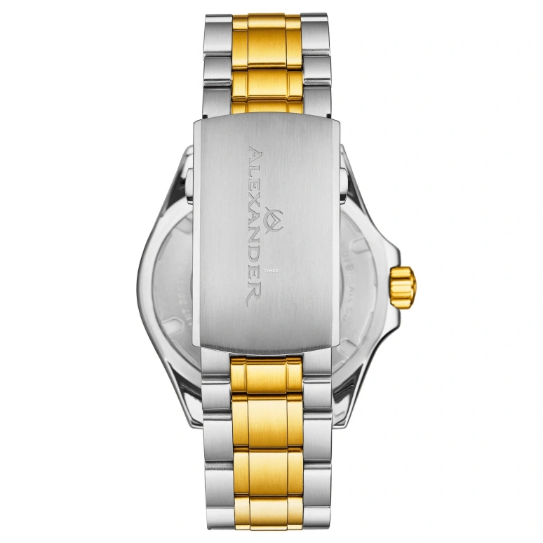 Alexander,MEN'S WATCHES 42mm,42mm,Stainless Steel,Blue,Automatic,Day,Sapphire,Hardlex,A501B,A501B-03