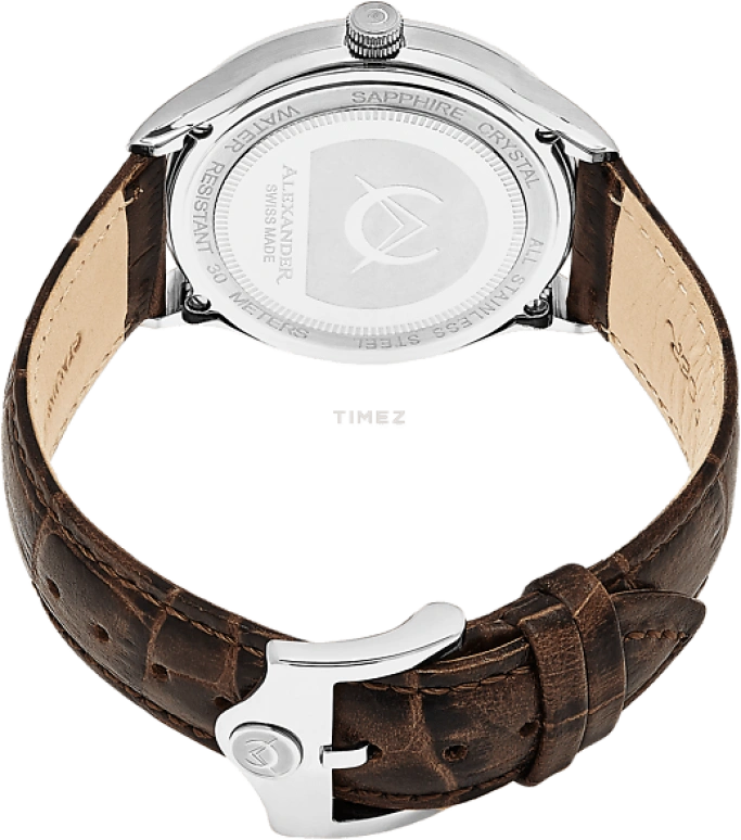 Alexander,MEN'S WATCHES 42mm,42mm,Stainless Steel,Silver,Quartz,Day,Sapphire,Crystal Glass,A103,A103-06