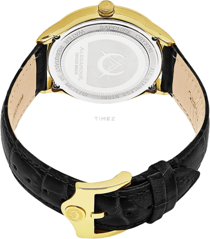 Alexander,MEN'S WATCHES 42mm,42mm,Stainless Steel,White,Quartz,Day,Sapphire,Crystal Glass,A103,A103-03