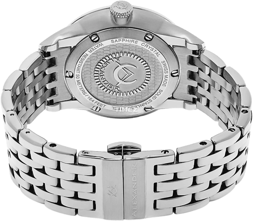 Alexander,MEN'S WATCHES 40mm,40mm,Stainless Steel,Black,Quartz,Day,Sapphire,Crystal Glass,A911B,A911B-03