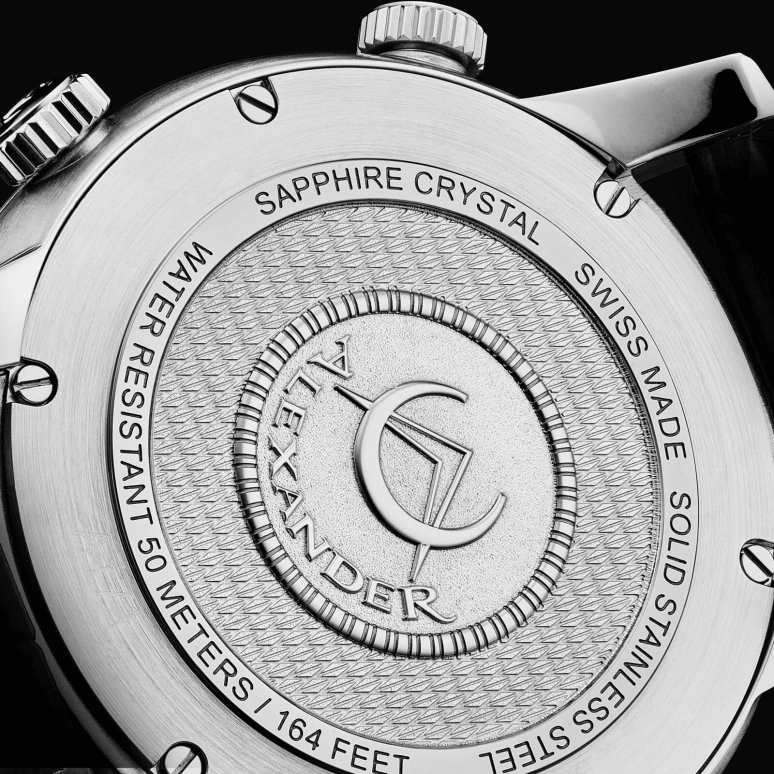 Alexander,MEN'S WATCHES 42mm,42mm,Stainless Steel,White,Quartz,Day,World Time,A171B,A171B-01