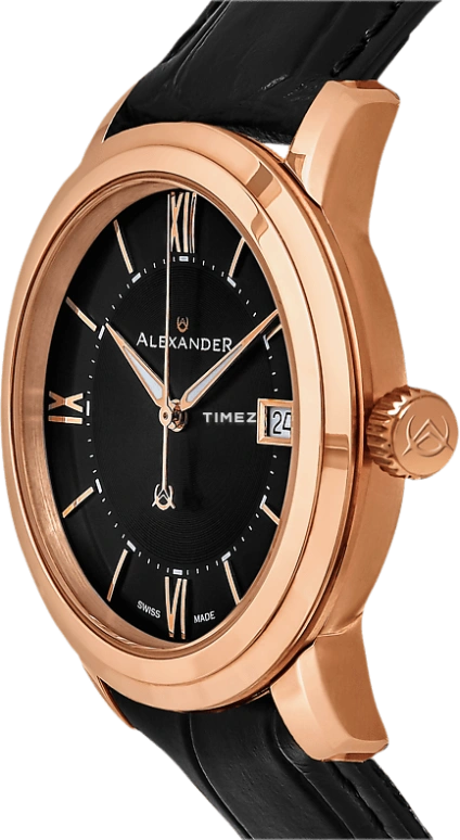 Alexander,MEN'S WATCHES 40mm,40mm,Stainless Steel,Black,Quartz,Day,Sapphire,Crystal Glass,A111,A111-05