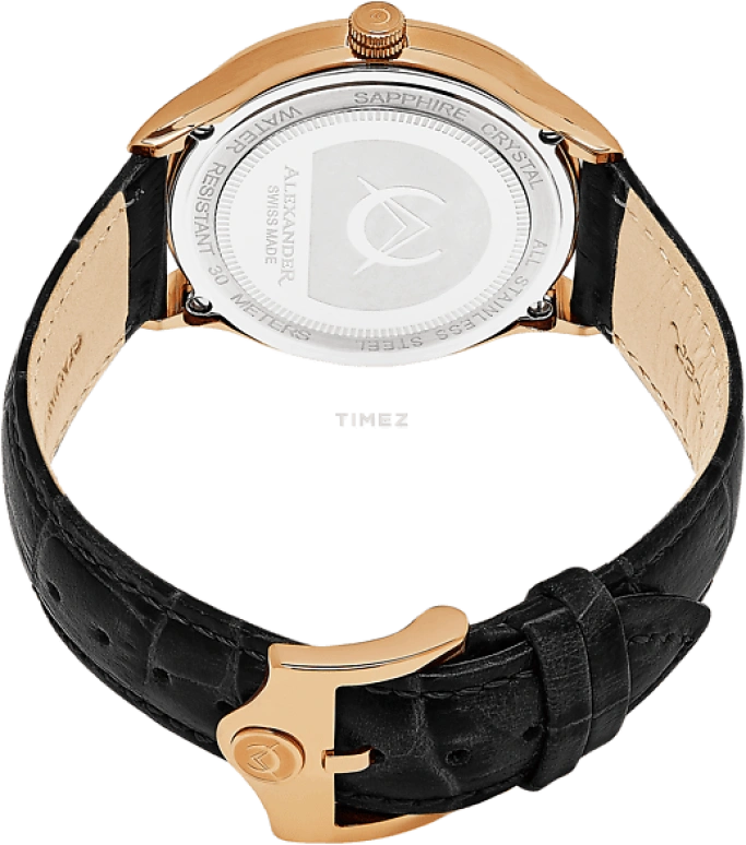 Alexander,MEN'S WATCHES 42mm,42mm,Stainless Steel,White,Quartz,Day,Sapphire,Crystal Glass,A103,A103-04