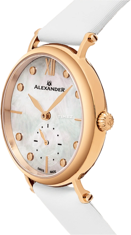 Alexander,WOMEN'S WATCHES 34mm,34mm,Stainless Steel,Silver,Quartz,Sapphire,Round,A201,A201-03