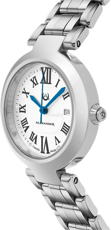 Alexander,WOMEN'S WATCHES 32mm,32mm,Stainless Steel,Silver,Quartz,Day,Sapphire,A203B,A203B-01