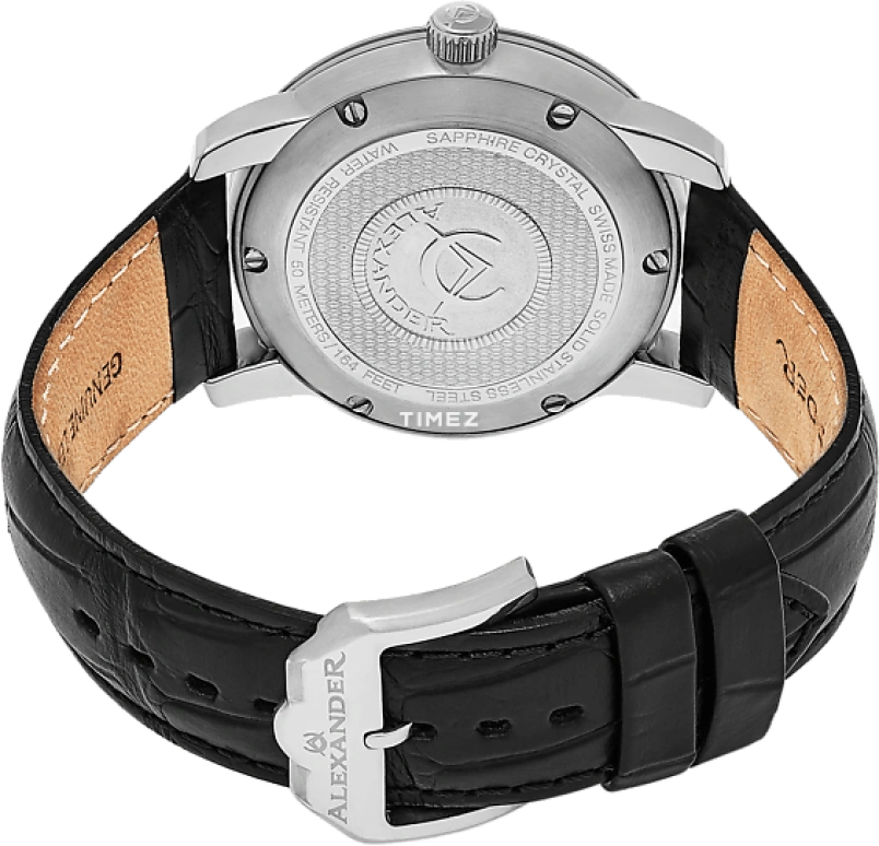 Alexander,MEN'S WATCHES 40mm,40mm,Stainless Steel,Silver White,Quartz,Day,Sapphire,Crystal Glass,A111,A111-02