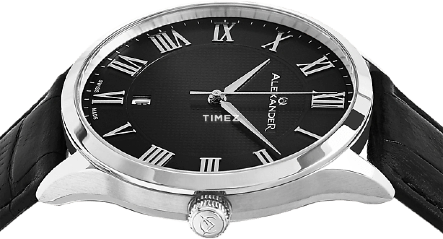 Alexander,MEN'S WATCHES 42mm,42mm,Stainless Steel,Black,Quartz,Day,Sapphire,Crystal Glass,A103,A103-02