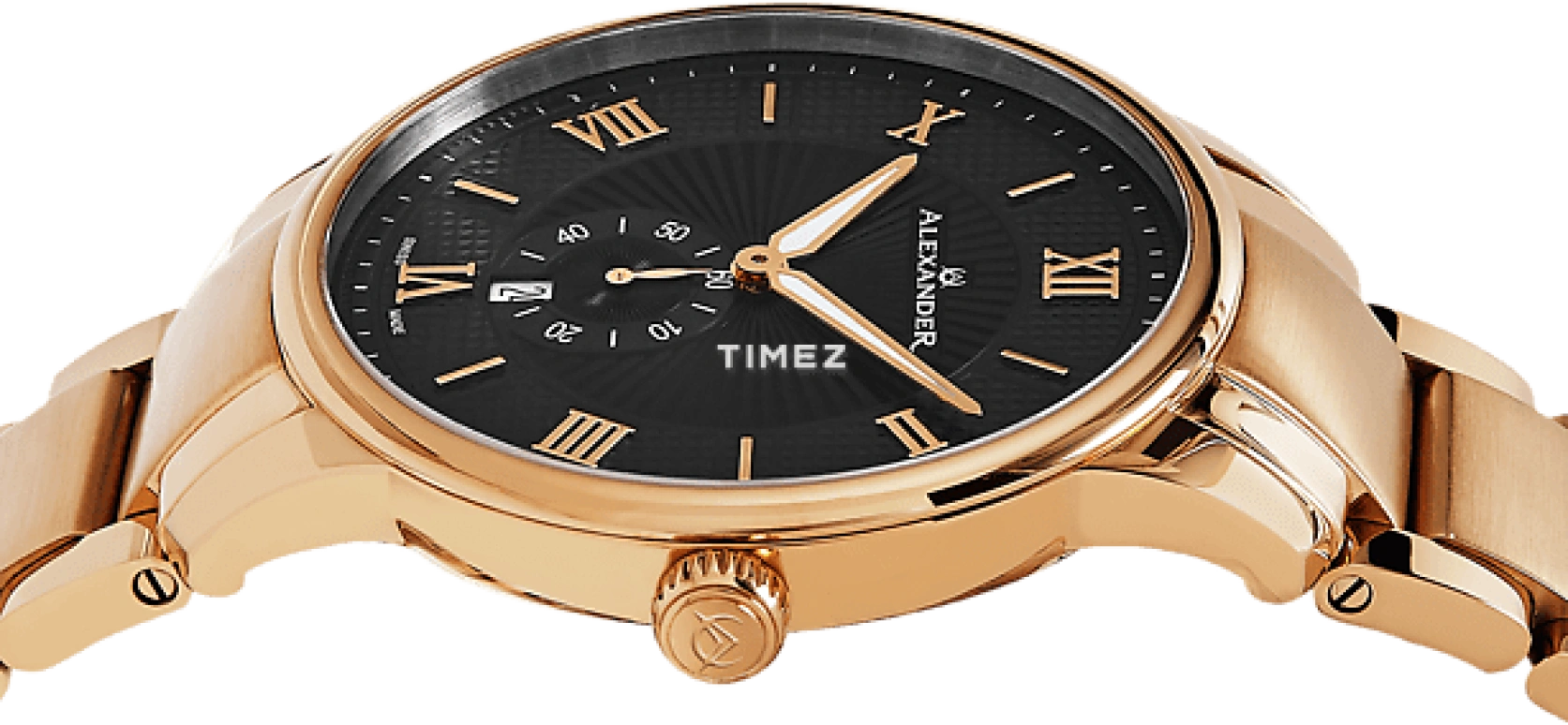 Alexander,MEN'S WATCHES 42mm,42mm,Stainless Steel,Black,Quartz,Day,Sapphire,Crystal Glass,A102B,A102B-05
