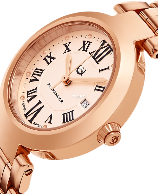 Alexander,WOMEN'S WATCHES 32mm,32mm,Stainless Steel,Rose Gold,Quartz,Day,Sapphire,A203B,A203B-05