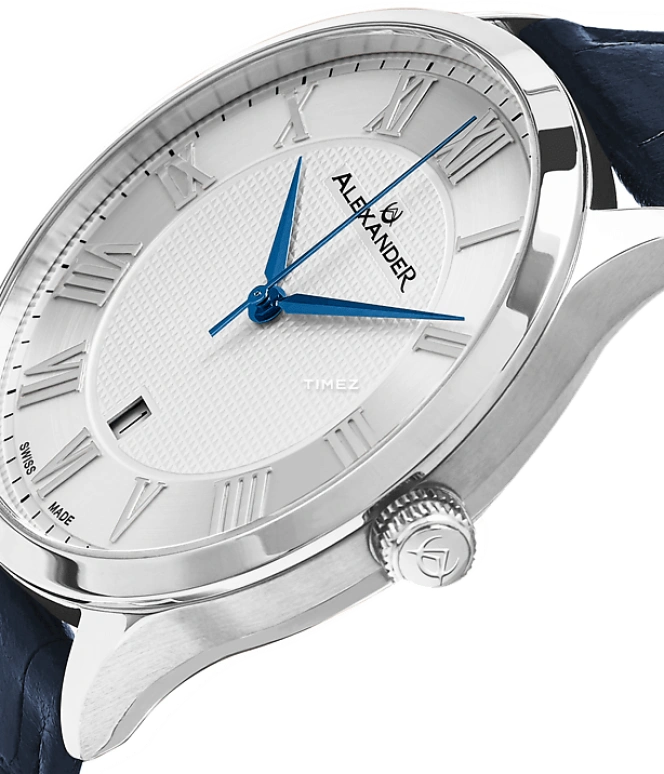 Alexander,MEN'S WATCHES 42mm,42mm,Stainless Steel,Silver White,Quartz,Day,Sapphire,Crystal Glass,A103,A103-09