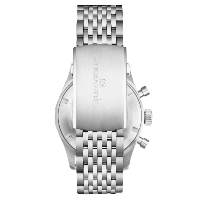 Alexander,MEN'S WATCHES 43mm,43mm,Stainless Steel,Salmon,Automatic,Chronograph,Date,Day,A450,A450-LE