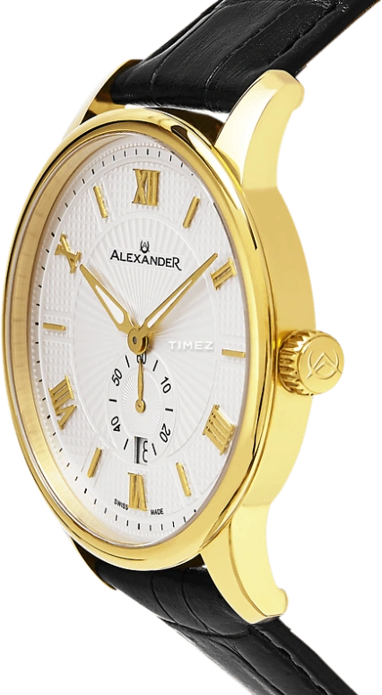Alexander,MEN'S WATCHES 42mm,42mm,Stainless Steel,Silver White,Quartz,Day,Sapphire,Crystal Glass,A102,A102-03
