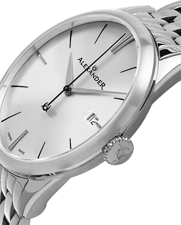 Alexander,MEN'S WATCHES 40mm,40mm,Stainless Steel,Silver,Quartz,Day,Sapphire,Crystal Glass,A911B,A911B-04