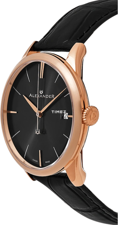 Alexander,MEN'S WATCHES 40mm,40mm,Stainless Steel,Black,Quartz,Day,Sapphire,Crystal Glass,A911,A911-05