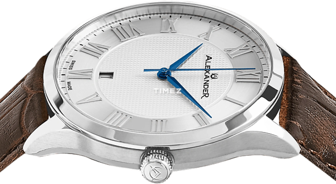 Alexander,MEN'S WATCHES 42mm,42mm,Stainless Steel,Silver,Quartz,Day,Sapphire,Crystal Glass,A103,A103-06