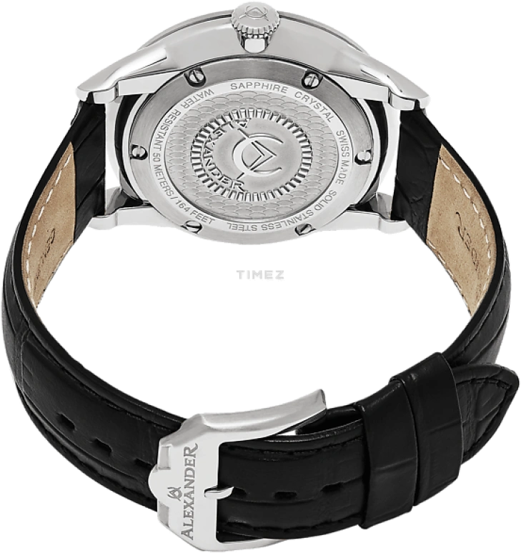 Alexander,MEN'S WATCHES 40mm,40mm,Stainless Steel,Black,Quartz,Day,Sapphire,Crystal Glass,A911,A911-01