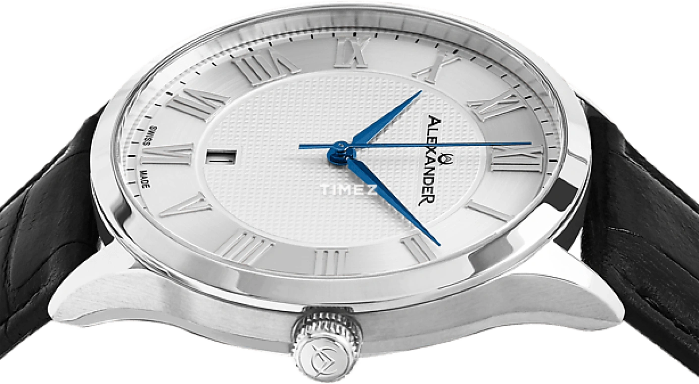 Alexander,MEN'S WATCHES 42mm,42mm,Stainless Steel,Silver White,Quartz,Day,Sapphire,Crystal Glass,A103,A103-01