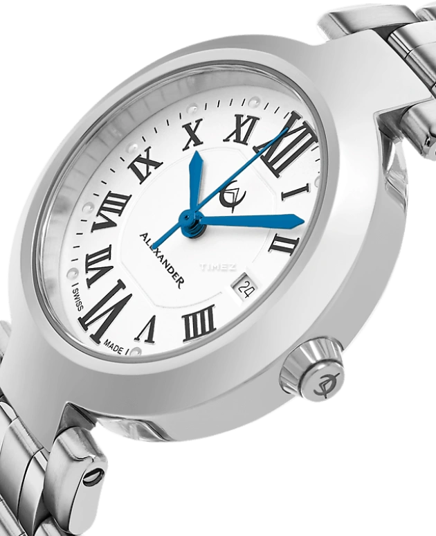Alexander,WOMEN'S WATCHES 32mm,32mm,Stainless Steel,Silver,Quartz,Day,Sapphire,A203B,A203B-01