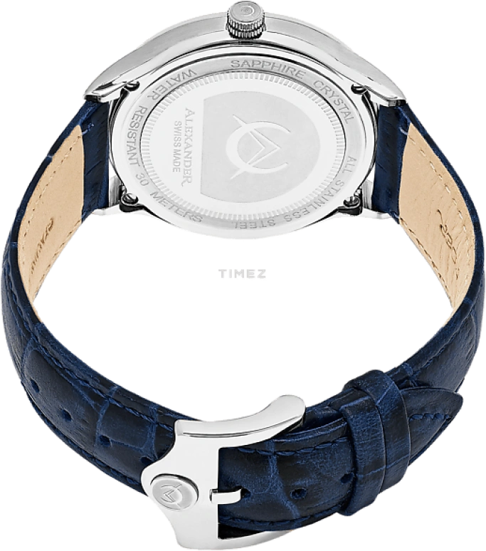 Alexander,MEN'S WATCHES 42mm,42mm,Stainless Steel,Silver White,Quartz,Day,Sapphire,Crystal Glass,A103,A103-09