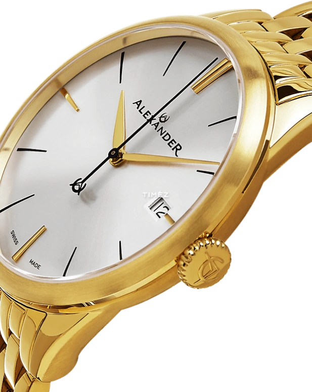 Alexander,MEN'S WATCHES 40mm,40mm,Stainless Steel,Silver,Quartz,Day,Sapphire,Crystal Glass,A911B,A911B-08