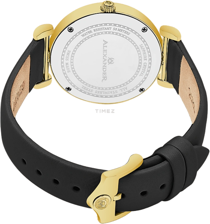 Alexander,WOMEN'S WATCHES 35mm,35mm,Stainless Steel,Silver,Quartz,Day,Sapphire,A202,A202-03