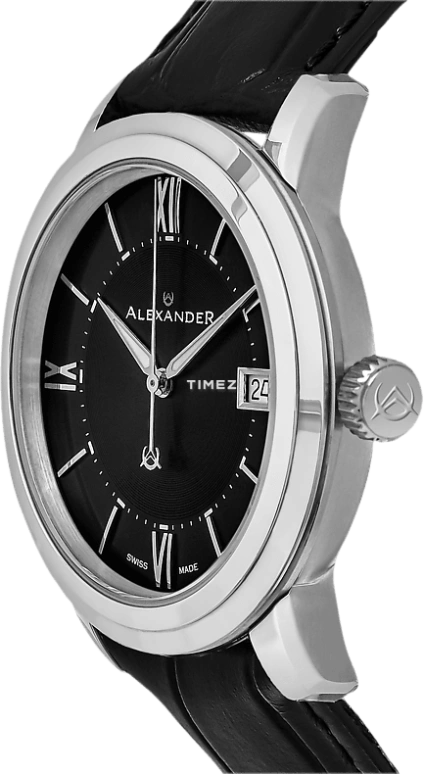 Alexander,MEN'S WATCHES 40mm,40mm,Stainless Steel,Black,Quartz,Day,Sapphire,Crystal Glass,A111,A111-01
