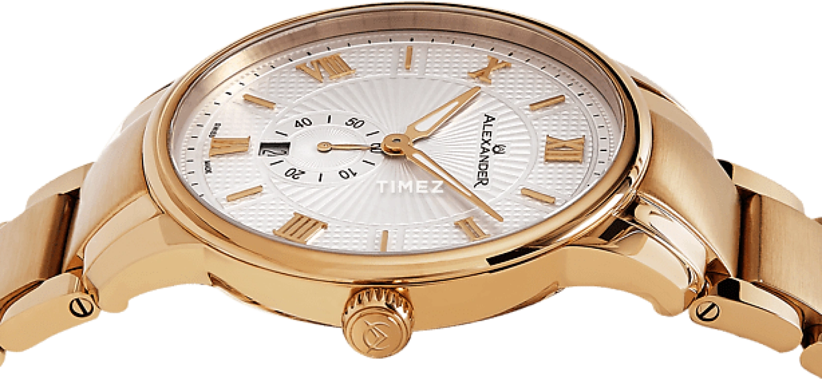Alexander,MEN'S WATCHES 42mm,42mm,Stainless Steel,Silver White,Quartz,Day,Sapphire,Crystal Glass,A102B,A102B-04