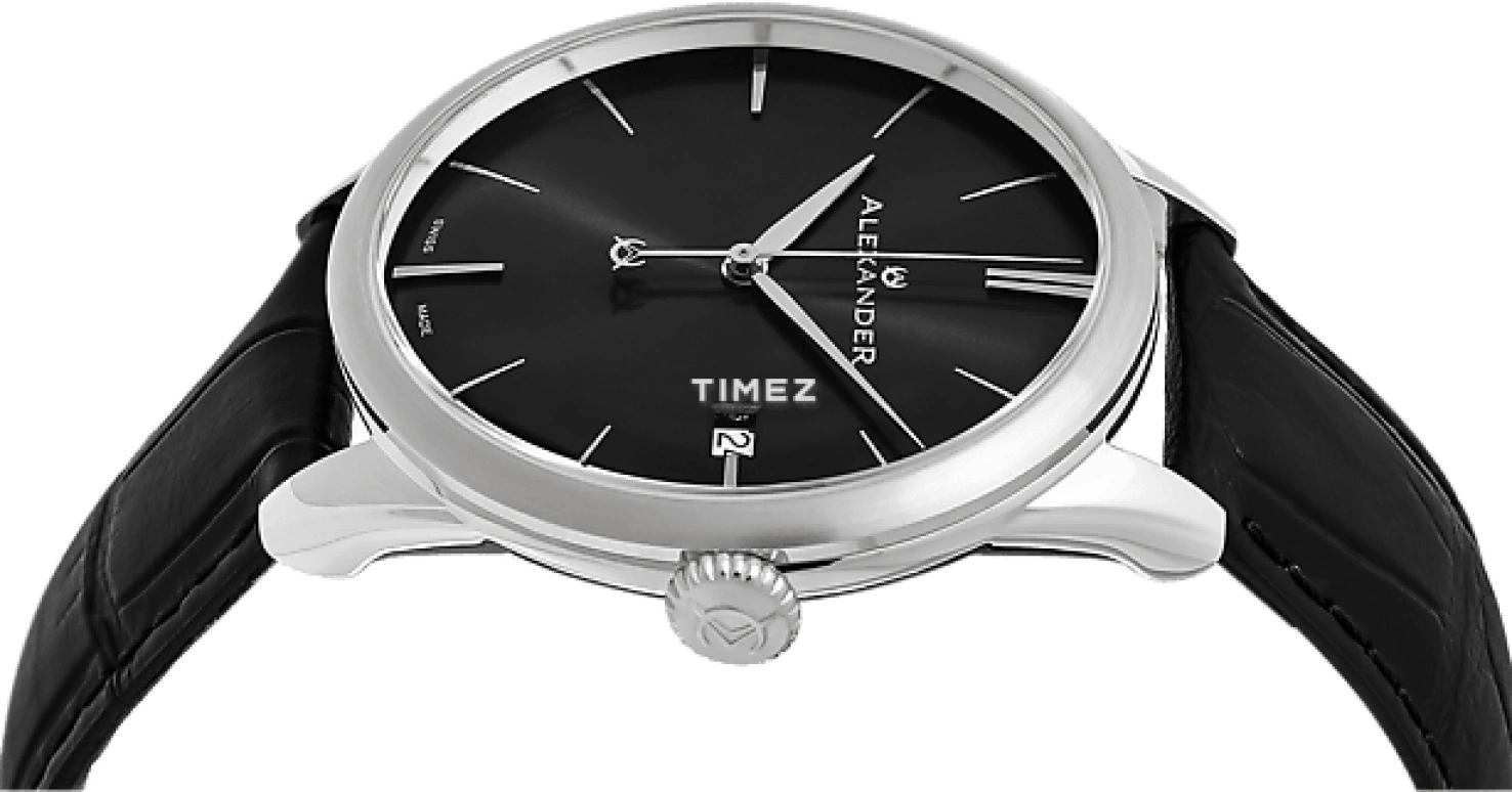 Alexander,MEN'S WATCHES 40mm,40mm,Stainless Steel,Black,Quartz,Day,Sapphire,Crystal Glass,A911,A911-01