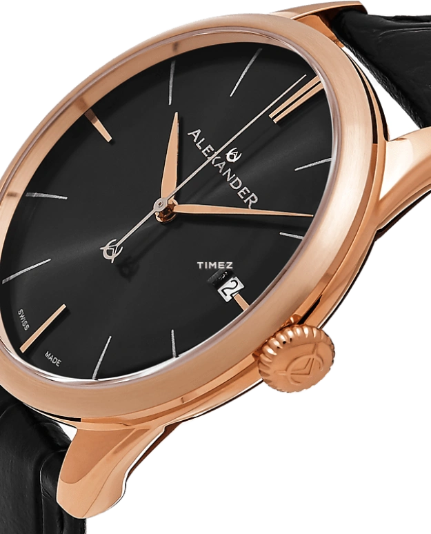 Alexander,MEN'S WATCHES 40mm,40mm,Stainless Steel,Black,Quartz,Day,Sapphire,Crystal Glass,A911,A911-05