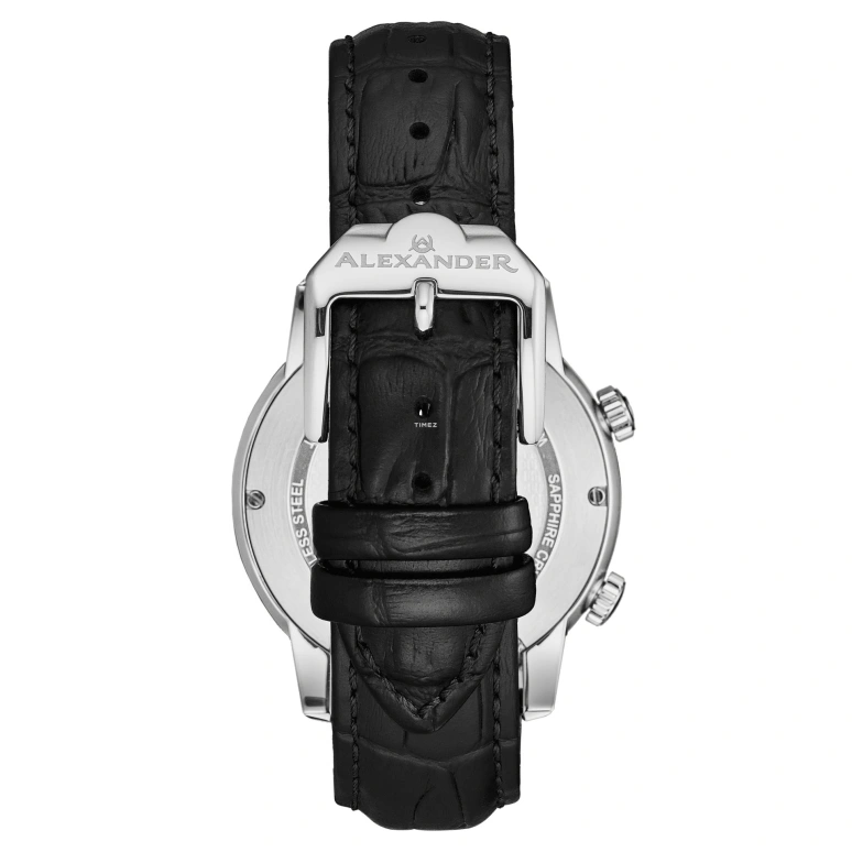Alexander,MEN'S WATCHES 42mm,42mm,Stainless Steel,White,Quartz,Day,World Time,A171A,A171A-01